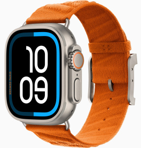 Apple Watch Hermès Ultra 4 (2026) // 49мм GPS+Cellular // Корпус из титана, браслет En Mer цвета Orange