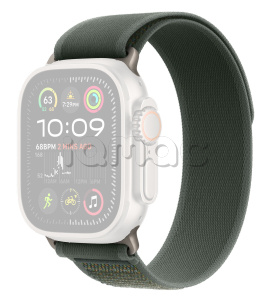 49мм Ремешок Trail Loop зеленого цвета, отделка из натурального титана, для Apple Watch Ultra