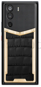 METAVERTU 5G Web3, Alligator Leather 18K Gold (Black/Черный)