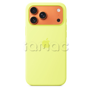 Силиконовый чехол MagSafe для iPhone 17 Pro Max (Neon Yellow)