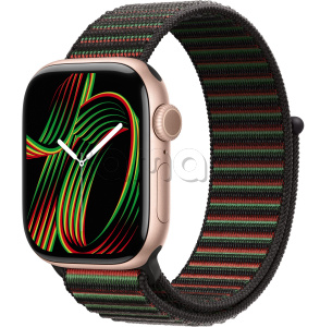 Купить Apple Watch Series 11 // 46мм GPS // Корпус из алюминия цвета "розовое золото", спортивный браслет цвета Unity Rhythm