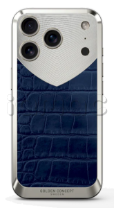 Чехол Golden Concept для iPhone 17 Pro Max, Magnetic Shield, Alligator Edition - Matte Blue  Чехол Golden Concept для iPhone 17 Pro Max, Magnetic Shield, Alligator Edition - Matte Blue