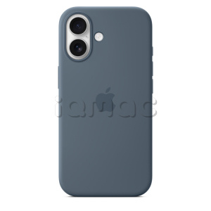 Силиконовый чехол MagSafe для iPhone 17 (Anchor Blue)