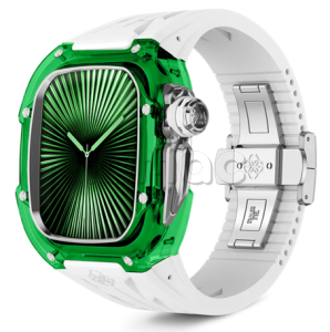 Корпус Golden Concept для Apple Watch, 46 мм, Racing Sport Edition Transparent, Sapphire Green