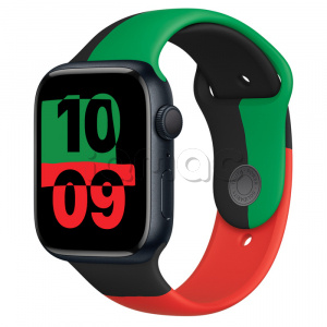 Купить Apple Watch Series 8 // 45мм GPS // Корпус из алюминия цвета "темная ночь", спортивный ремешок цвета Black Unity