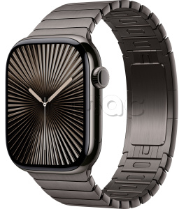 Купить Apple Watch Series 10 // 46мм GPS+Cellular // Корпус из титана сланцевого цвета, блочный браслет сланцевого цвета