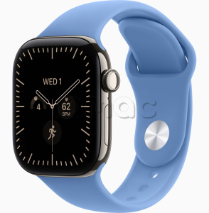 Купить Apple Watch Series 12 // 46мм GPS+Cellular // Корпус из титана натурального цвета, спортивный ремешок голубого цвета