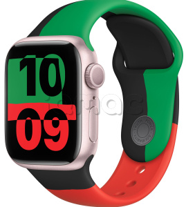 Купить Apple Watch Series 9 // 45мм GPS // Корпус из алюминия розового цвета, спортивный ремешок цвета Black Unity