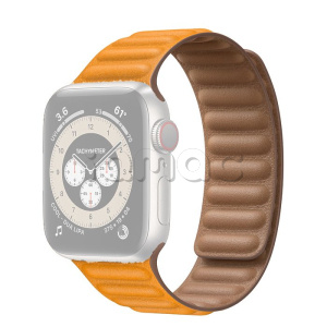 40мм S/M Кожаный ремешок цвета «Золотой апельсин» со скрытой магнитной застежкой для Apple Watch