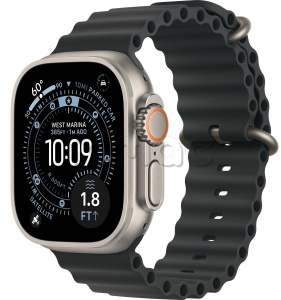 Купить Apple Watch Ultra 3 (2025) // 49мм GPS+Cellular // Корпус из титана, ремешок Ocean Band черного цвета