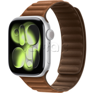 Купить Apple Watch Series 11 // 46мм GPS // Корпус из алюминия серебристого цвета, браслет карамельного цвета, с магнитной застежкой