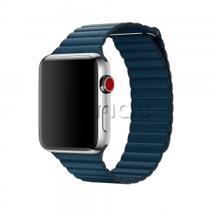 42/44мм M Кожаный ремешок цвета «космический синий» с магнитной застежкой для Apple Watch