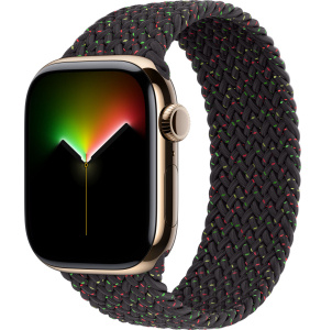 Apple Watch Series 11 // 46мм GPS+Cellular // Корпус из титана золотого цвета, плетеный монобраслет цвета Unity Rhythm