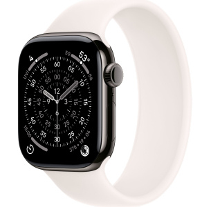 Apple Watch Series 11 // 46мм GPS+Cellular // Корпус из титана сланцевого цвета, монобраслет цвета "светлые румяна"