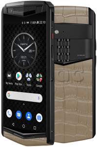 Vertu Aster P Gothic Titanium Elephant Skin Alligator