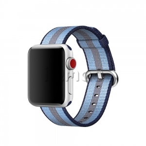38/40мм Ремешок из плетёного нейлона тёмно-﻿синего цвета (в полоску) для Apple Watch