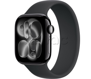 Купить Apple Watch Series 11 // 42мм GPS // Черный глянцевый корпус из алюминия, монобраслет черного цвета