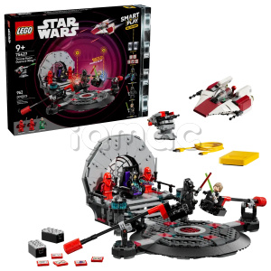 Конструктор Lego Star Wars SMART Play Дуэль в тронном зале и истребитель A-wing (75427)