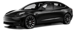 Tesla Model 3 Performance, Solid Black