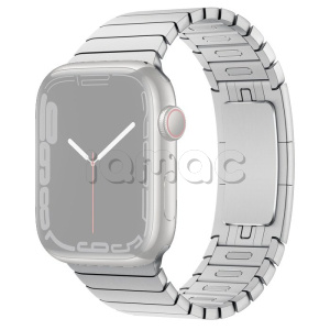 42/44мм Блочный браслет из нержавеющей стали для Apple Watch
