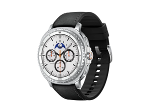 Samsung Galaxy Watch8 Classic (46 мм) Wifi+LTE, Белый, Гибридный ремешок черного цвета