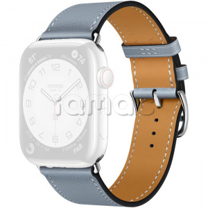 45мм Ремешок Hermès Single (Simple) Tour цвета Bleu Lin для Apple Watch