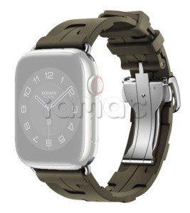 45мм Ремешок Hermès Kilim Single (Simple) Tour цвета Kaki для Apple Watch