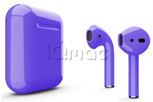 AirPods - беспроводные наушники Apple (Фиолетовый, глянец)