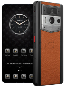 Телефон Vertu METAVERTU 2 Max, 1Tb, черный корпус (Silver), Calf Leather (Dawning Orange/Оранжевый рассвет)