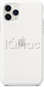 Силиконовый чехол для iPhone 11 Pro Max, белый цвет, оригинальный Apple