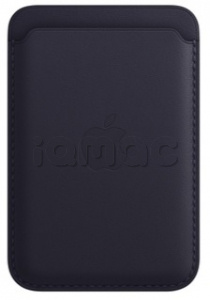 Кожаный чехол-бумажник MagSafe для iPhone 14 Plus, цвет Ink/Чернильный