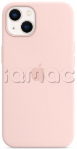 Силиконовый чехол MagSafe для iPhone 13 mini, цвет «розовый мел»