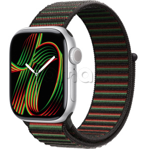 Купить Apple Watch Series 11 // 46мм GPS // Корпус из алюминия серебристого цвета, спортивный браслет цвета Unity Rhythm