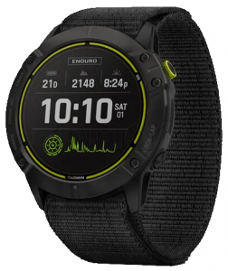 Купить Умные часы Garmin Enduro (51mm), угольно-серый титановый корпус с DLC-покрытием, черный нейлоновый ремешок UltraFit