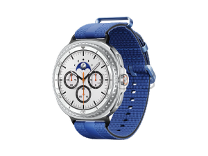 Samsung Galaxy Watch8 Classic (46 мм) Wifi+LTE, Белый, Спортивный браслет синего цвета