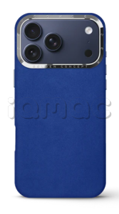 Чехол Golden Concept для iPhone 17 Pro, Alcantara Leather, Midnight Blue