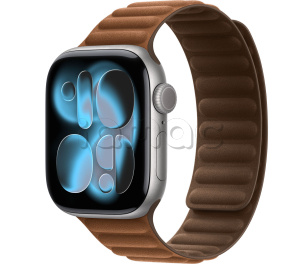 Купить Apple Watch Series 11 // 42мм GPS // Корпус из алюминия цвета "серый космос", браслет карамельного цвета, с магнитной застежкой