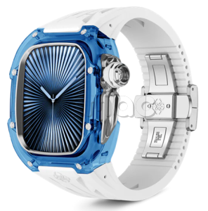 Корпус Golden Concept для Apple Watch, 46 мм, Racing Sport Edition Transparent, Sapphire blue