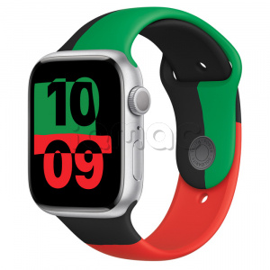 Купить Apple Watch Series 8 // 45мм GPS // Корпус из алюминия серебристого цвета, спортивный ремешок цвета Black Unity