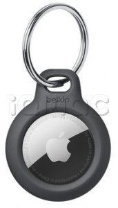 Брелок с кольцом для ключей Belkin для AirTag, черный цвет