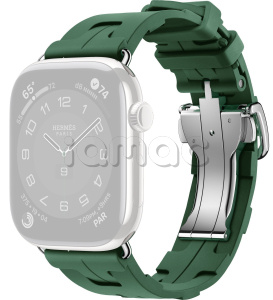 46мм Ремешок Hermès Kilim Single Tour цвета Vert Moyen для Apple Watch