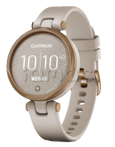 Купить Женские умные часы Garmin Lily (34mm), корпус цвета "розовое золото", песочный силиконовый ремешок