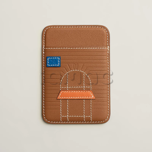 Чехол-бумажник Hermès "Faubourg" с MagSafe для iPhone, цвет Gold / Золото