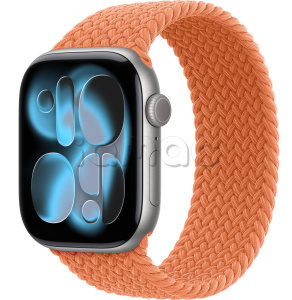 Купить Apple Watch Series 11 // 46мм GPS // Корпус из алюминия цвета "серый космос", плетеный монобраслет цвета "куркума"