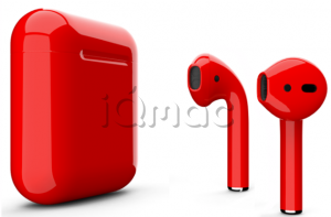 Купить AirPods - беспроводные наушники Apple (Красный, глянец)