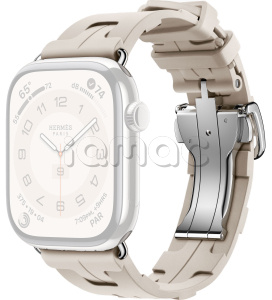 46мм Ремешок Hermès Kilim Single Tour цвета Béton для Apple Watch