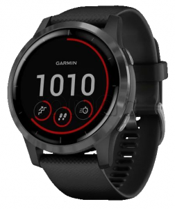 Купить Умные часы Garmin Vivoactive 4 (45mm), серый  стальной корпус, черный силиконовый ремешок