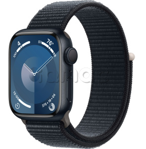 Купить Apple Watch Series 9 // 41мм GPS // Корпус из алюминия цвета "темная ночь", спортивный браслет цвета "темная ночь"