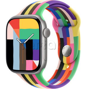 Купить Apple Watch Series 11 // 46мм GPS // Корпус из алюминия цвета "серый космос", спортивный ремешок цвета Pride Edition