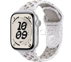 Купить Apple Watch Series 11 // 42мм GPS // Корпус из алюминия серебристого цвета, спортивный ремешок Nike цвета "завуалированный серый"